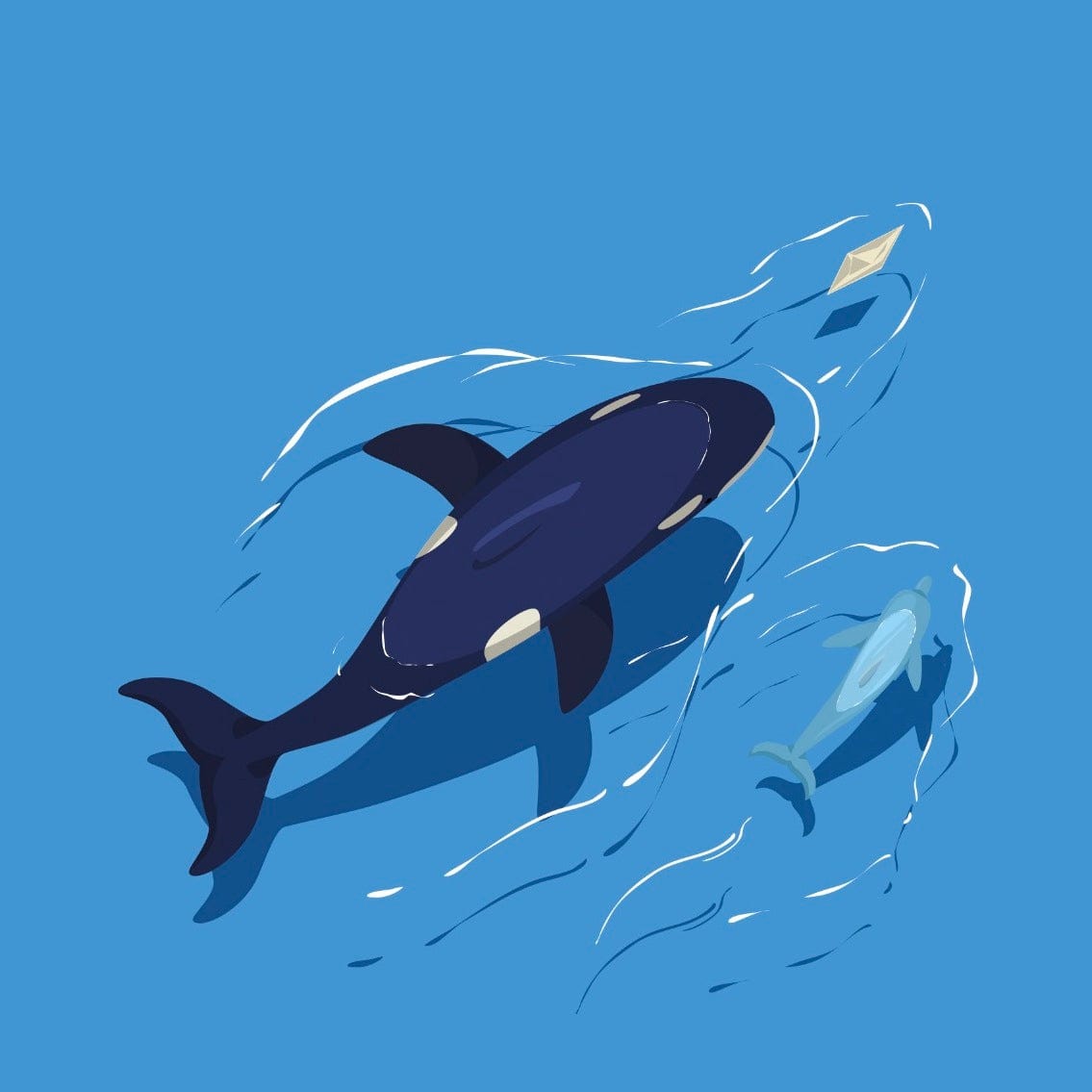 Pre-sale Orca Drawstring Bag | NueShiny & PIPIZU