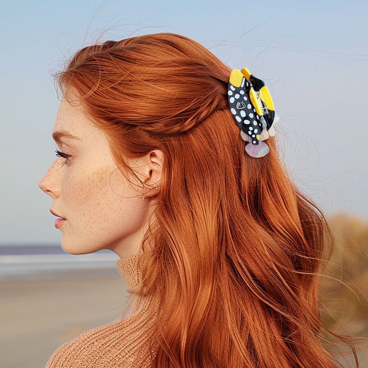 Medium Clown Triggerfish Hair Claw Clips | NueShiny