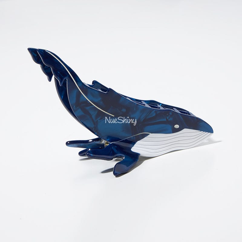 Jumbo Blue Whale Hair Claw Clips丨NueShiny