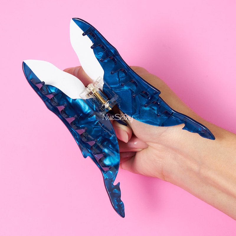 Jumbo Blue Whale Hair Claw Clips丨NueShiny