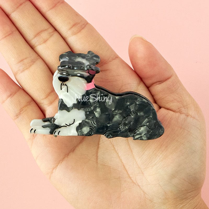 Schnauzer Dog Hair Claw Clips丨NueShiny