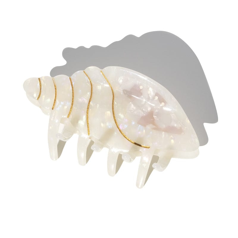 Jumbo Pink Conch Hair Claw Clips丨NueShiny