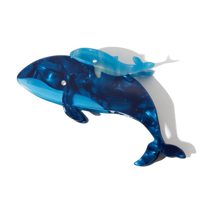 Jumbo Playful Blue Whale Shark Hair Claw Clips丨NueShiny