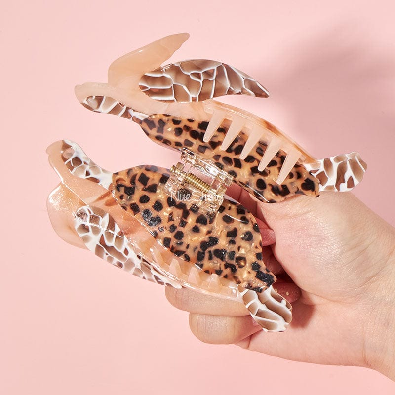 Jumbo Brown Sea Turtle Hair Claw Clips丨NueShiny