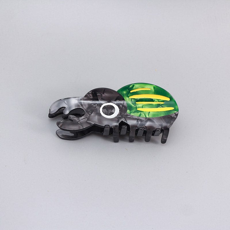 Medium Green Coleoptera Hair Claw NueShiny