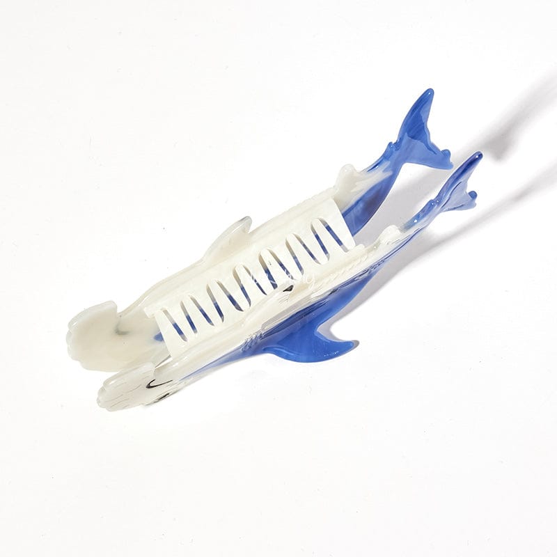 Jumbo Blue Hammerhead Shark Hair Claw Clips | NueShiny