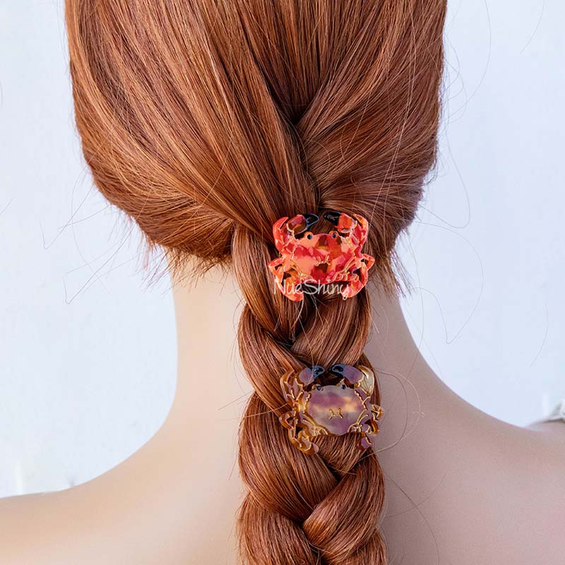 Mini Red Crab Side Clip NueShiny