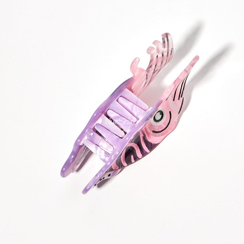 Medium Pink Cartoon Squid Hair Claw | NueShiny