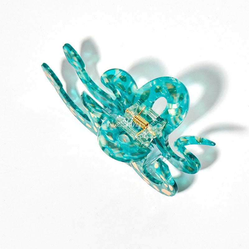 Large  Green Snake Hair Claw Clips | NueShiny