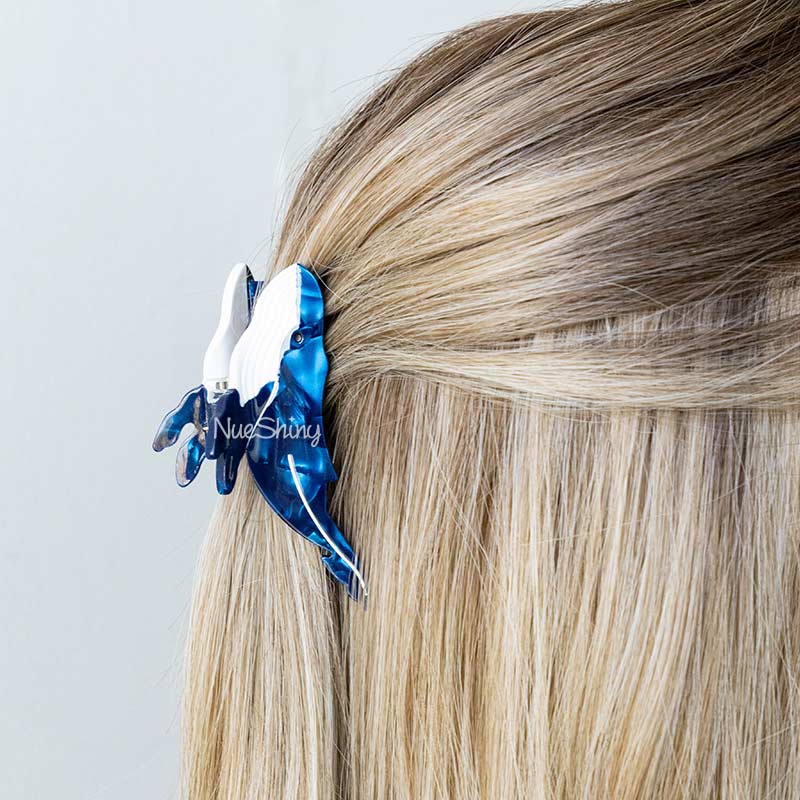 Medium Blue Whale Hair Claw Clips丨NueShiny