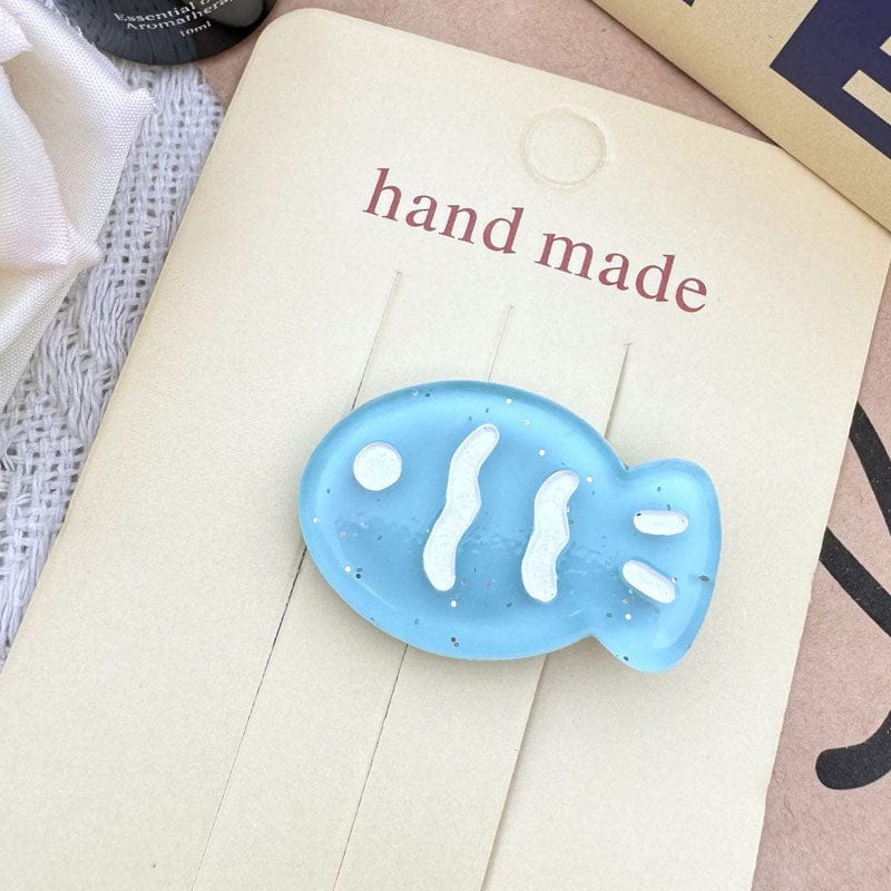 Mini Deep Blue Fish Hair Clip | NueShiny