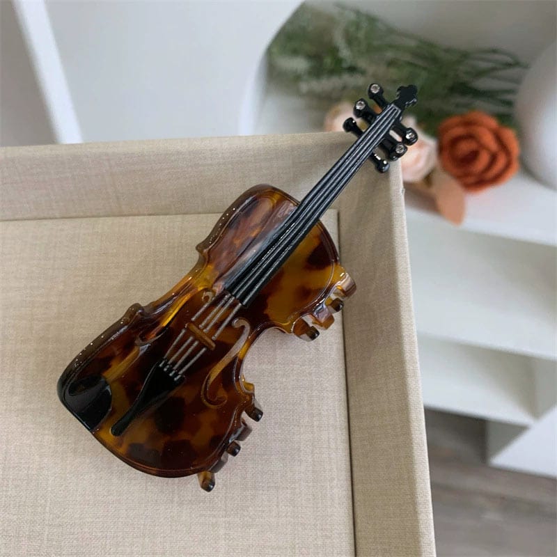 Large Leopard Violin Hair Claw Clips| NueShiny&BubblesClub