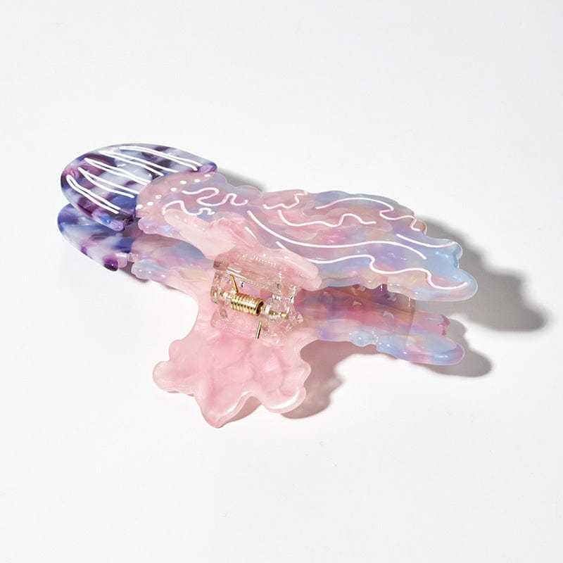 Large Skirt Jellyfish Pink Hair Claw Clips| NueShiny