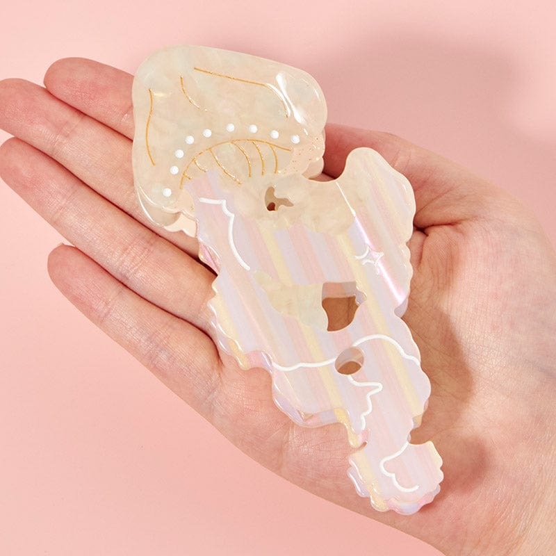 Large Coral Jellyfish Mermaid Color Hair Claw Clips| NueShiny