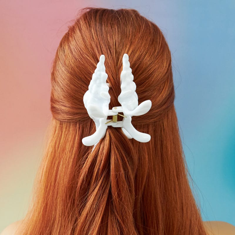 3D Printed White Conch Hair Claw Clips| NueShiny&BurningMoon