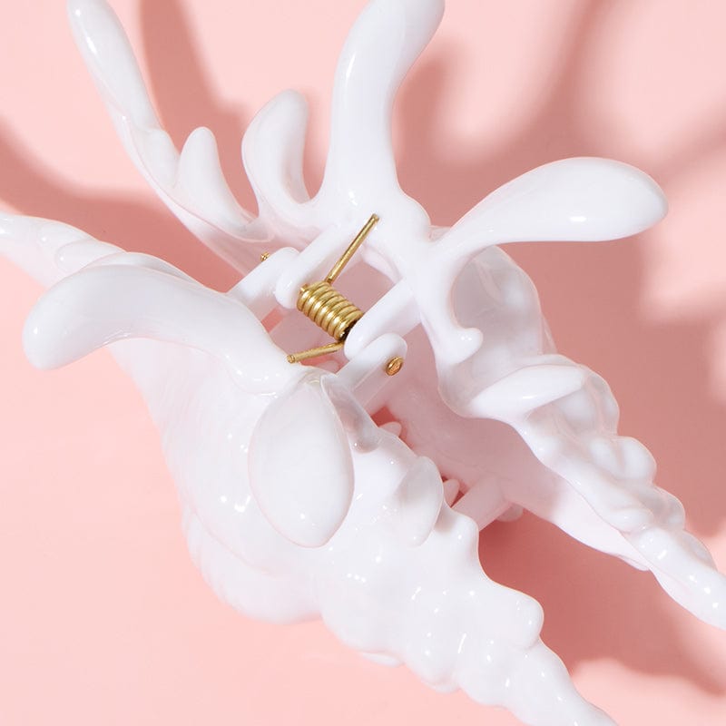 3D Printed White Conch Hair Claw Clips| NueShiny&BurningMoon