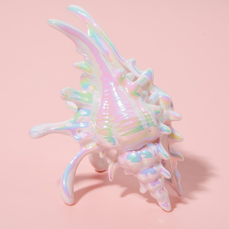 Mermaid Pearlescent White Conch Hair Claw Clips| NueShiny&BurningMoon