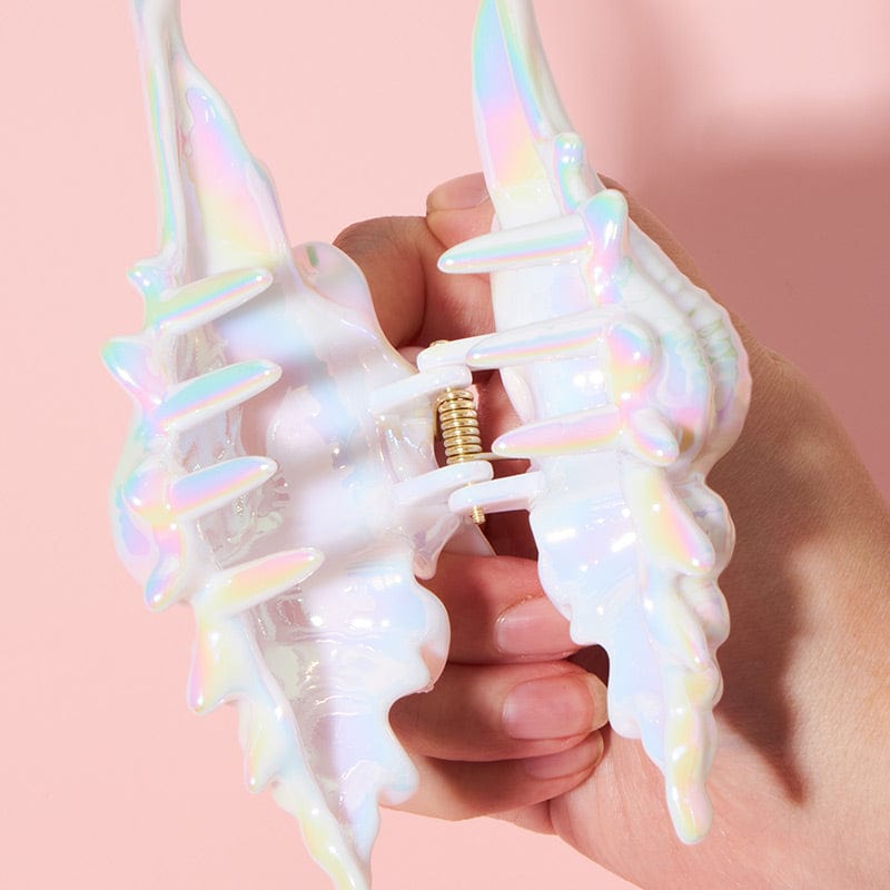 Mermaid Pearlescent White Conch Hair Claw Clips| NueShiny&BurningMoon