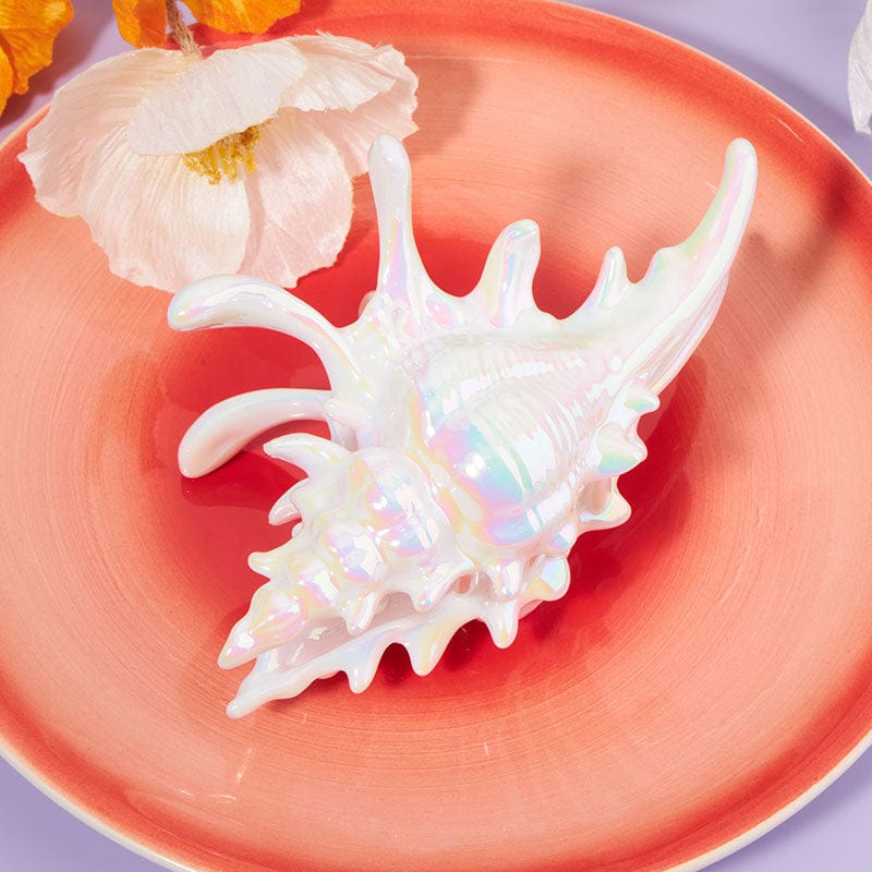Mermaid Pearlescent White Conch Hair Claw Clips| NueShiny&BurningMoon