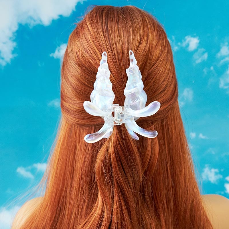 Translucent Colorful Pearlescent Conch Hair Claw Clips| NueShiny&BurningMoon