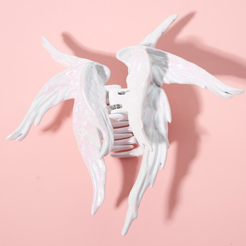 (🔥🔥Pre-Sale)Pearlescent White Angel Hair Claw Clips | NueShiny&BurningMoon