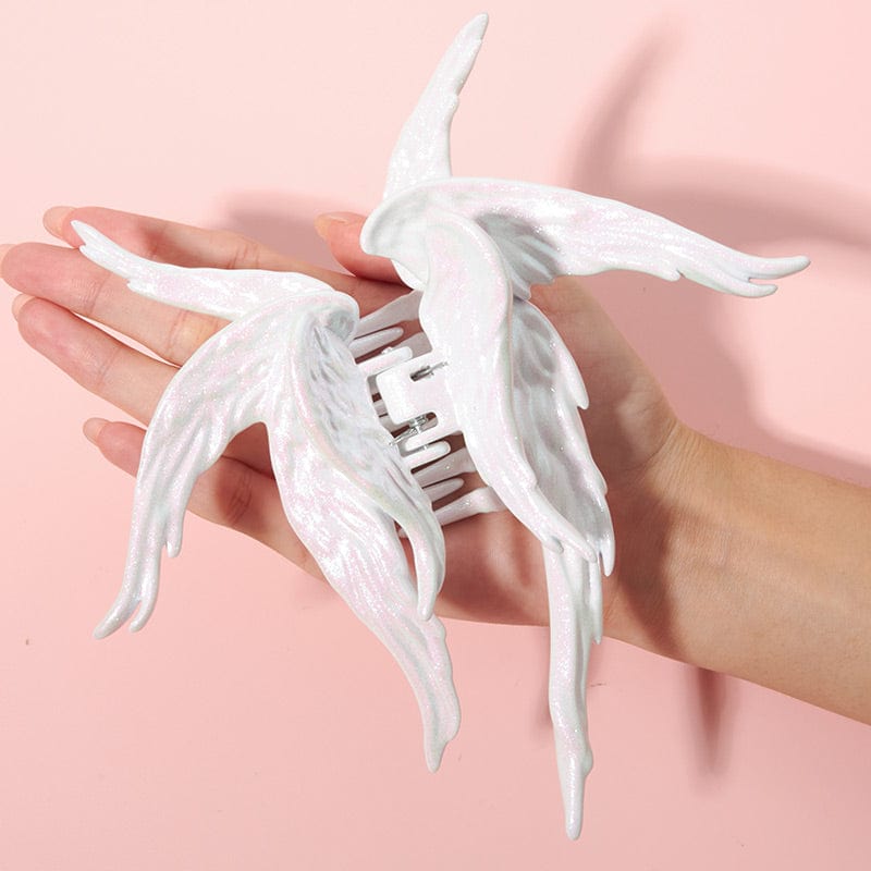(🔥🔥Pre-Sale)Pearlescent White Angel Hair Claw Clips | NueShiny&BurningMoon
