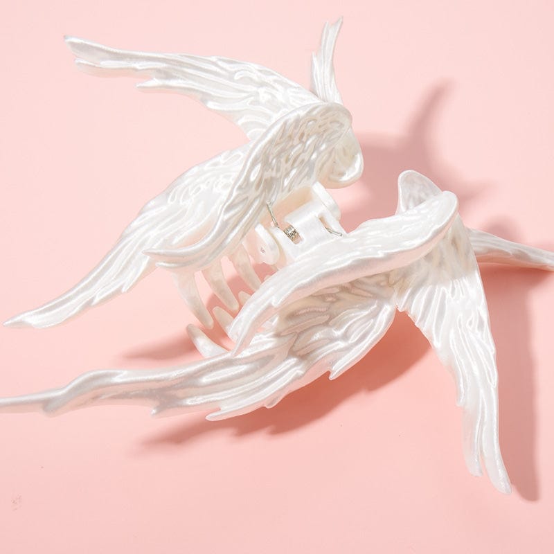 Silky White Angel Hair Claw Clips | NueShiny&BurningMoon
