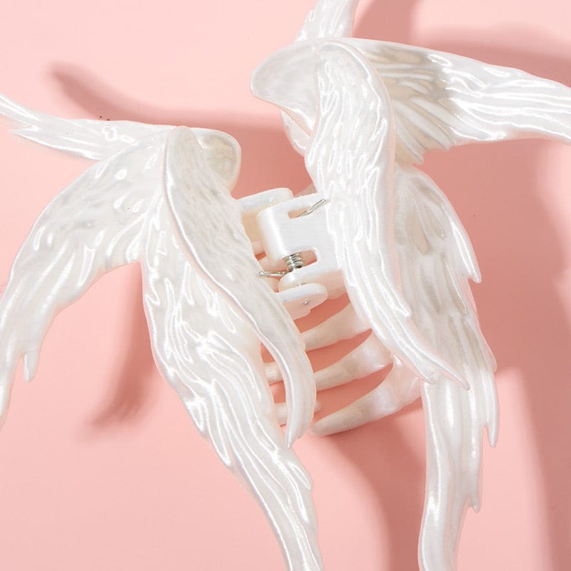 Silky White Angel Hair Claw Clips | NueShiny&BurningMoon