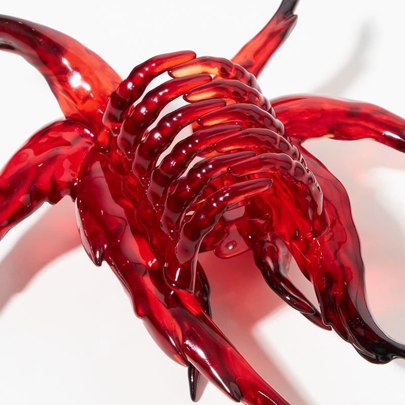 (🔥🔥Pre-Sale)Transparent Black And Red Gradient Angel Hair Claw Clips | NueShiny&BurningMoon