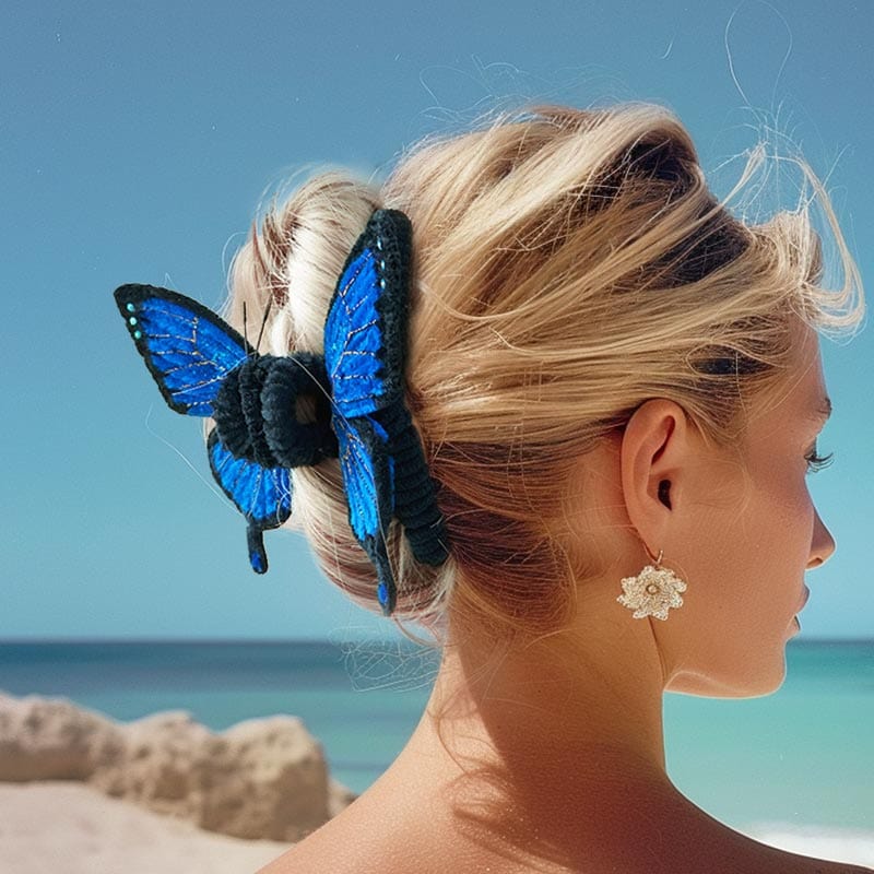 Handmade Custom Twist Wire Ulysses Butterfly Hair Claw Clips丨NueShiny