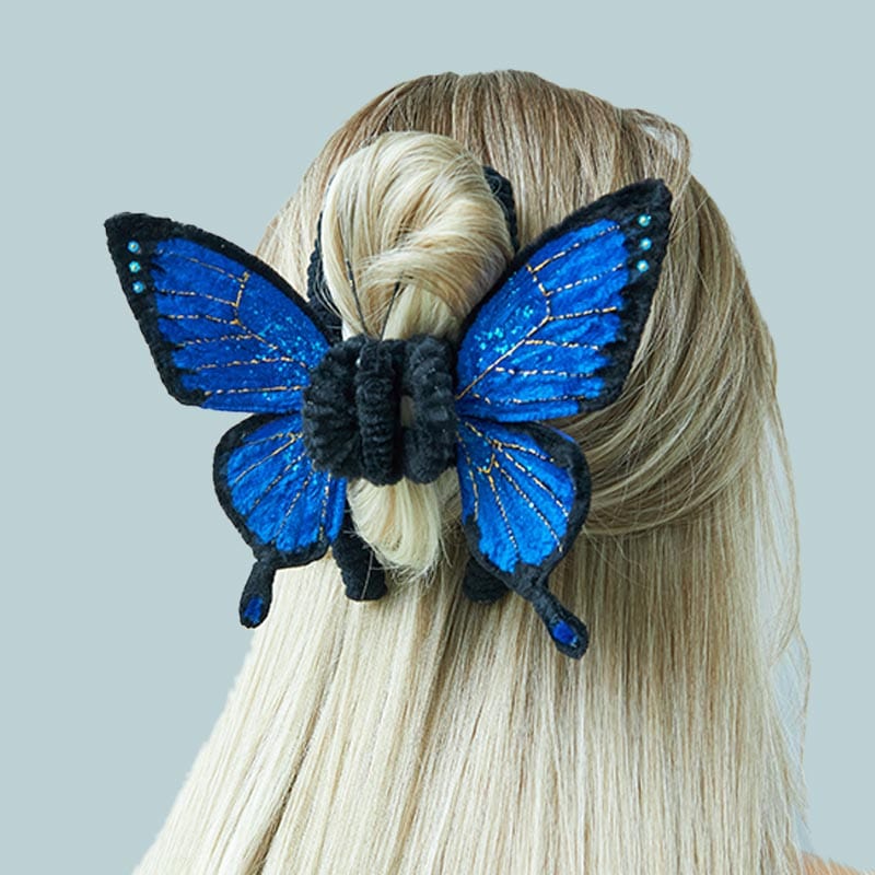 Handmade Custom Twist Wire Ulysses Butterfly Hair Claw Clips丨NueShiny