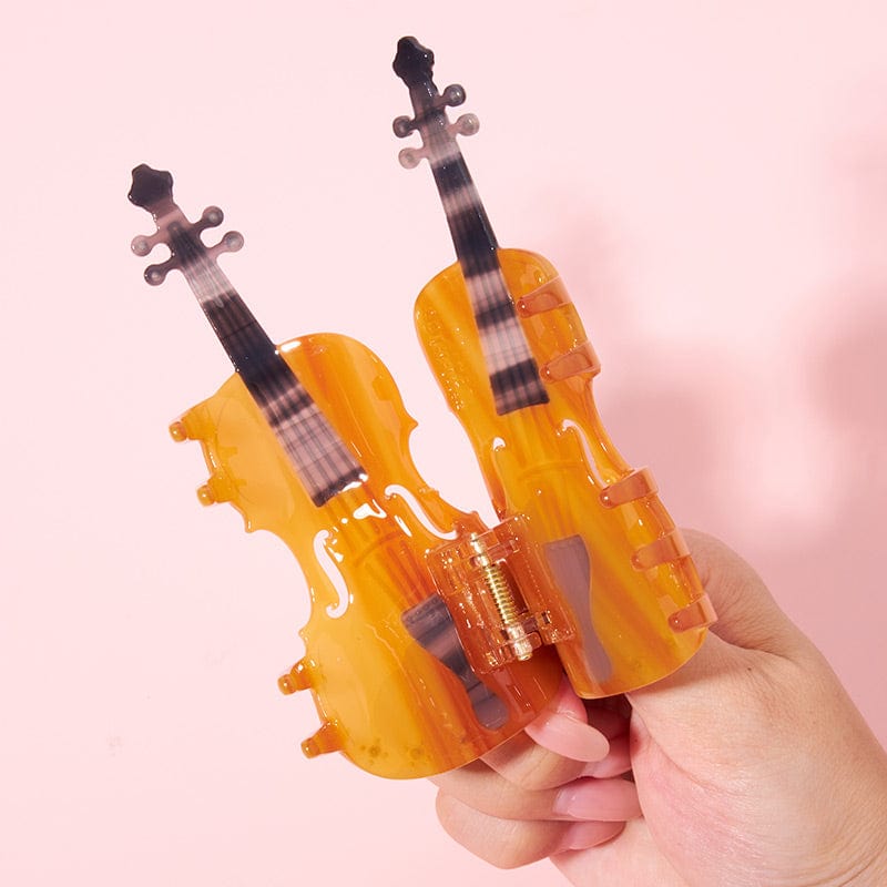 Medium Sunset Violin Hair Claw Clips| NueShiny&BubblesClub