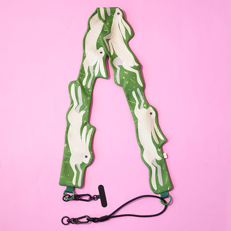 White Rabbit Crossbody Phone Strap | NueShiny & PIPIZU