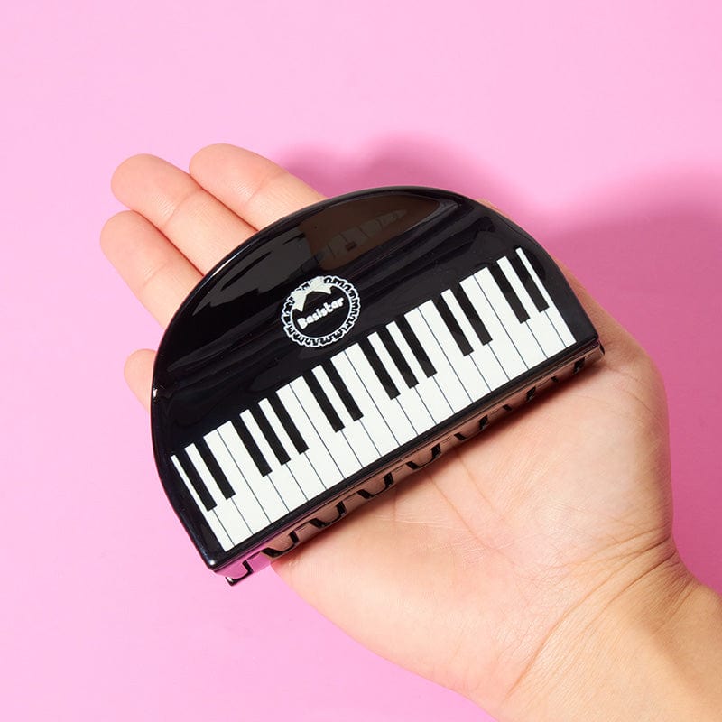 Large Black And White Piano Hair Claw Clips | NueShiny & BASISTAR