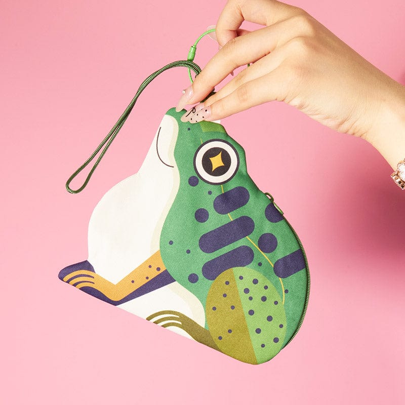 Pre-sale Green Frog & Money Frog Coin Purse with Strap | NueShiny & PIPIZU