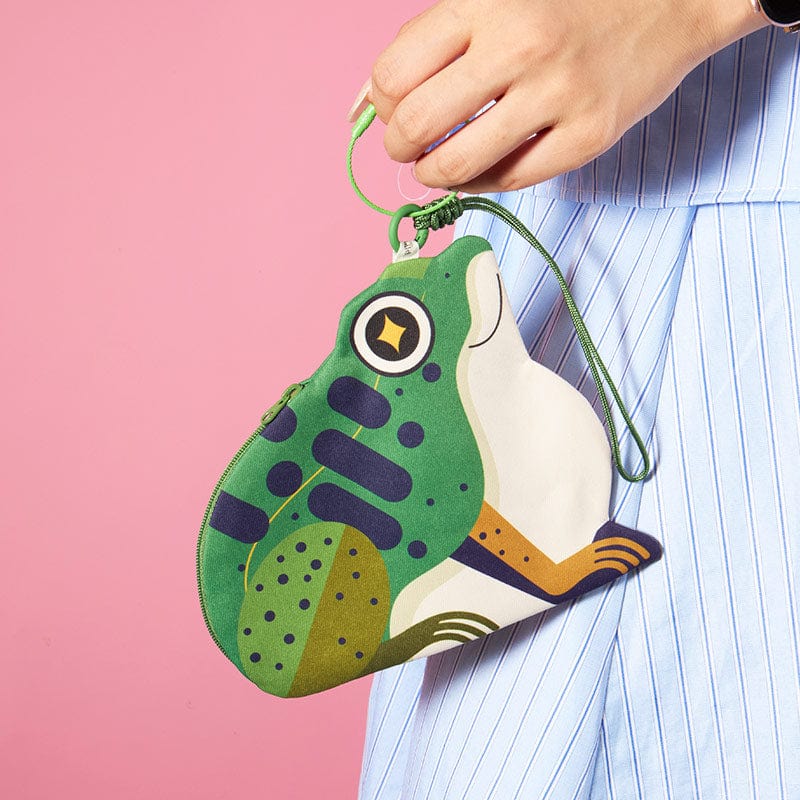 Pre-sale Green Frog & Money Frog Coin Purse with Strap | NueShiny & PIPIZU