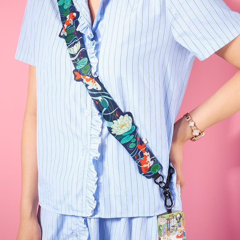Pre-sale Lotus Koi Crossbody Strap -Mini Goldfish Pouch  | NueShiny & PIPIZU