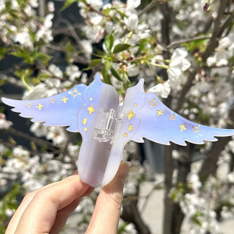 Medium Lavender Cheesecake Ocean Angel Hair Claw Clips | NueShiny & MÃO TÓU DÀN SHÌ YĨNG