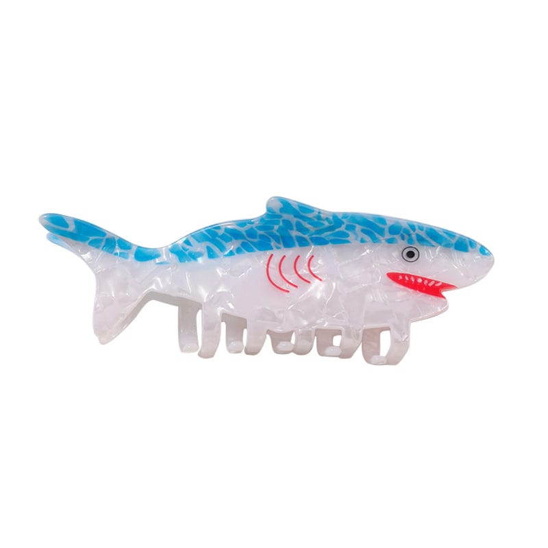 Large Ice Blue Shark Hair Claw Clips | NueShiny
