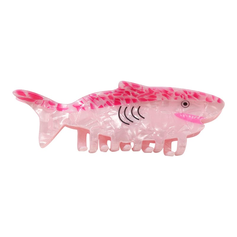 Large Pink Harmony Shark Hair Claw Clips | NueShiny