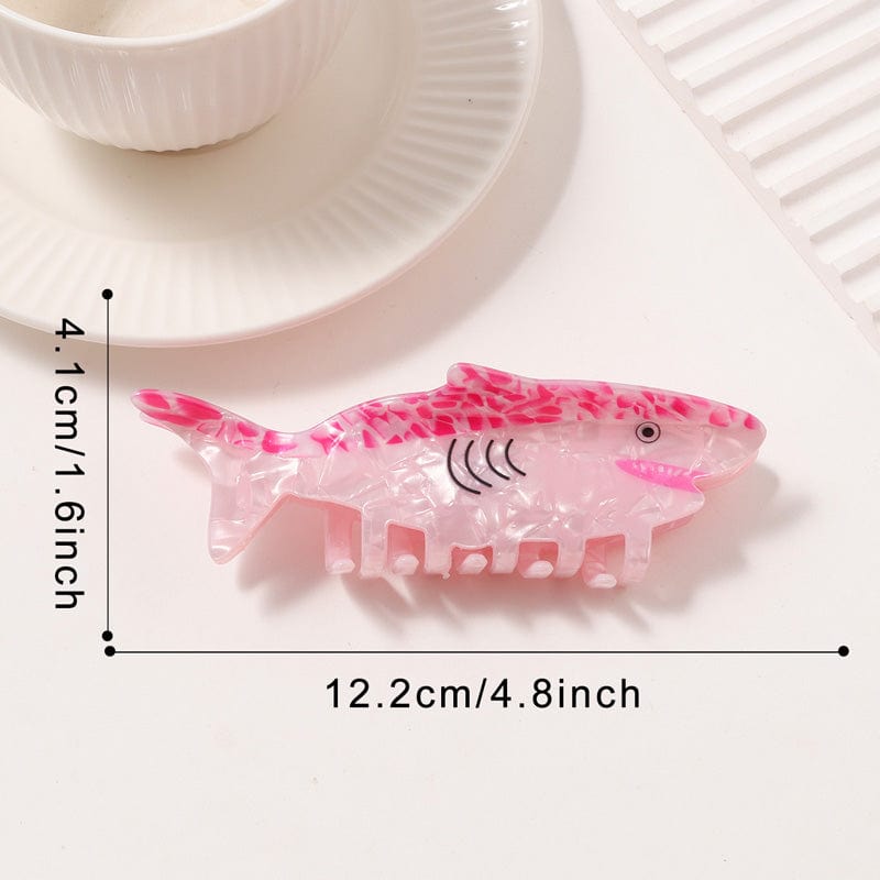 Large Pink Harmony Shark Hair Claw Clips | NueShiny