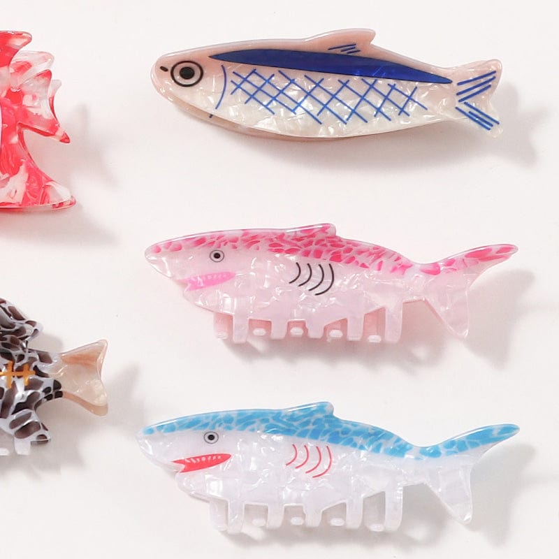 Large Pink Harmony Shark Hair Claw Clips | NueShiny