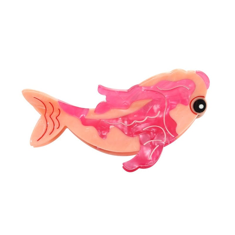 Large Pink Cartoon Koi Fish Hair Claw Clips | NueShiny