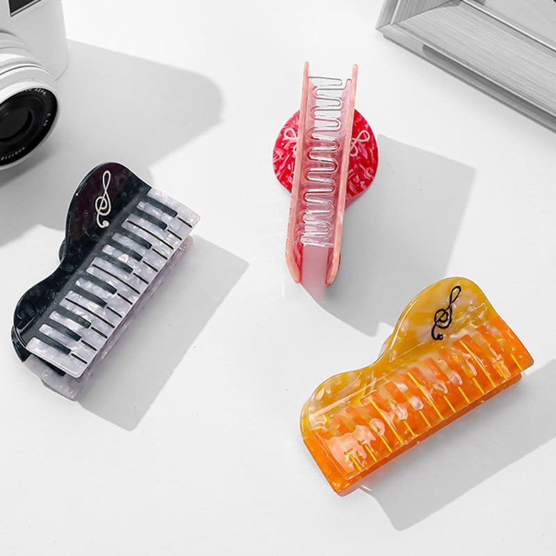 Medium Orange Piano Hair Claw Clips | NueShiny & Bubbles Club
