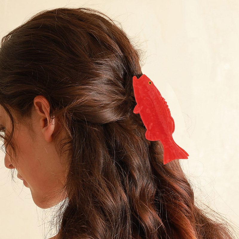 Large Red Groupers Hair Claw Clips | NueShiny