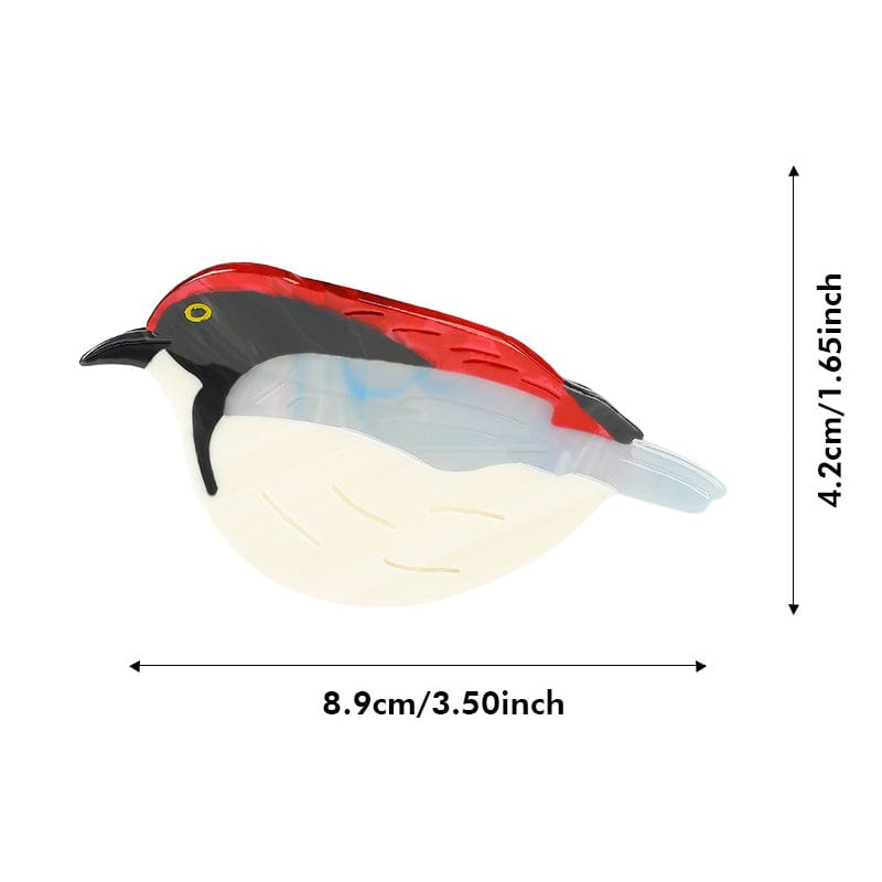 Medium Common Redpoll Hair Claw Clips | NueShiny