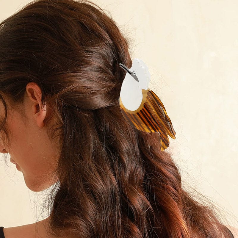 Medium Light-Vented Bulbul Hair Claw Clips | NueShiny