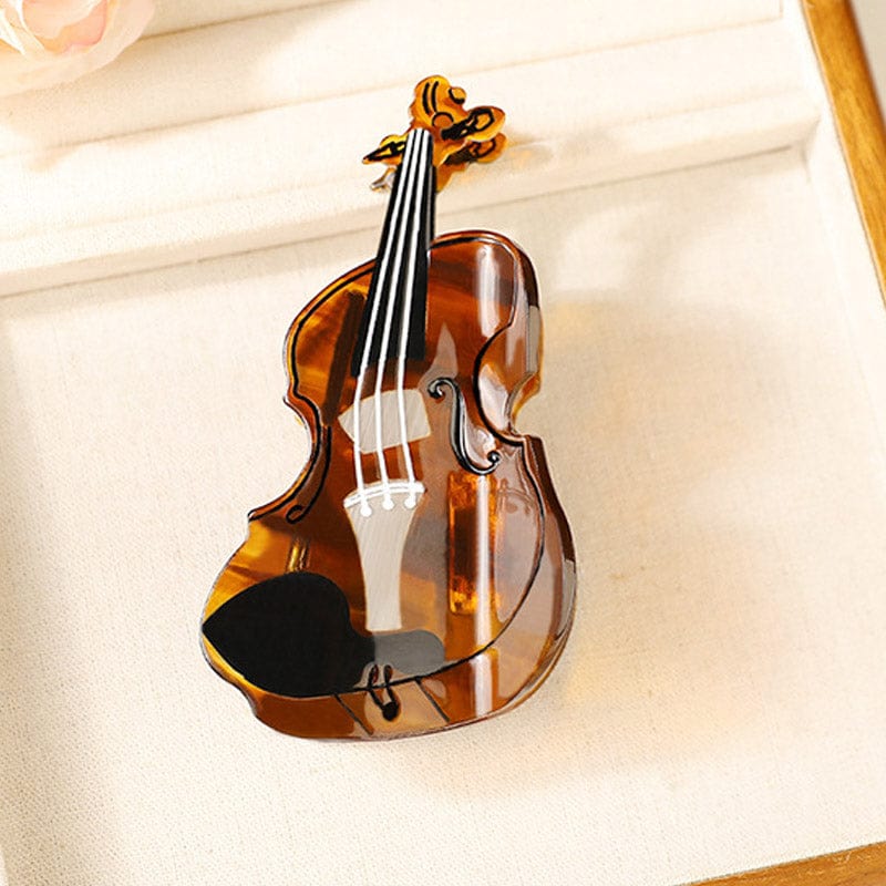 Large Tortoiseshell Violin Hair Claw Clips | NueShiny & Bubbles Club