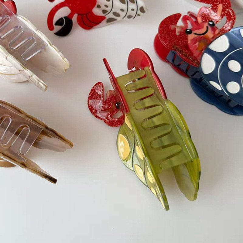 Medium Green Hermit Crab Hair Claw Clips | NueShiny