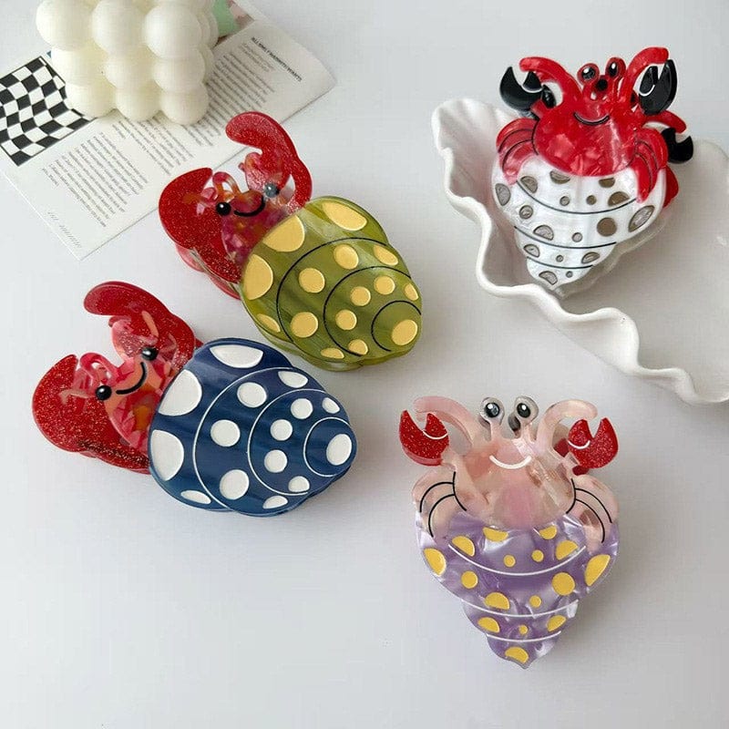 Medium Green Hermit Crab Hair Claw Clips | NueShiny